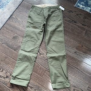 NWT - Pair of Gap Military Green Casual Pants - 12 Husky